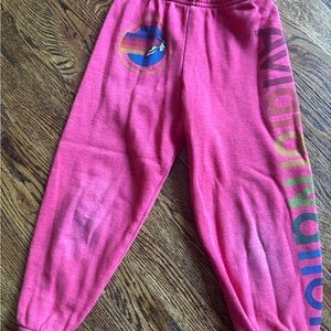 Aviator Nation Pink Sweatpants with Relaxed Fit